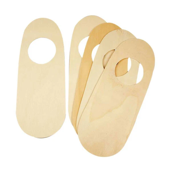 Create Craft - Door Sign with hole 10x25cm plywood - Pack of 10
