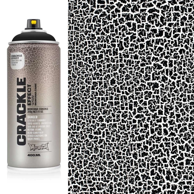 Montana - Crackle EFFECT - Traffic Black - 400ml
