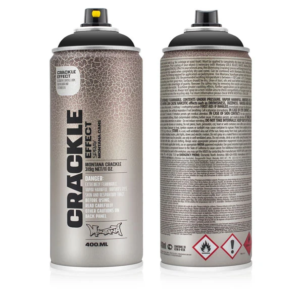Montana - Crackle EFFECT - Traffic Black - 400ml