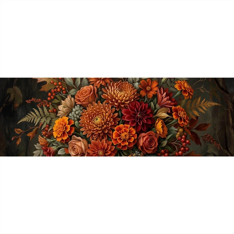 Acrylglasbild Beeindruckendes Blumenarrangement Porträt Panorama