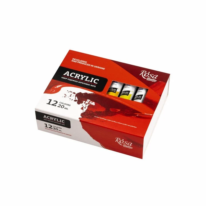 ROSA STUDIO Acrylic Paint Set | 12 x 20 ml