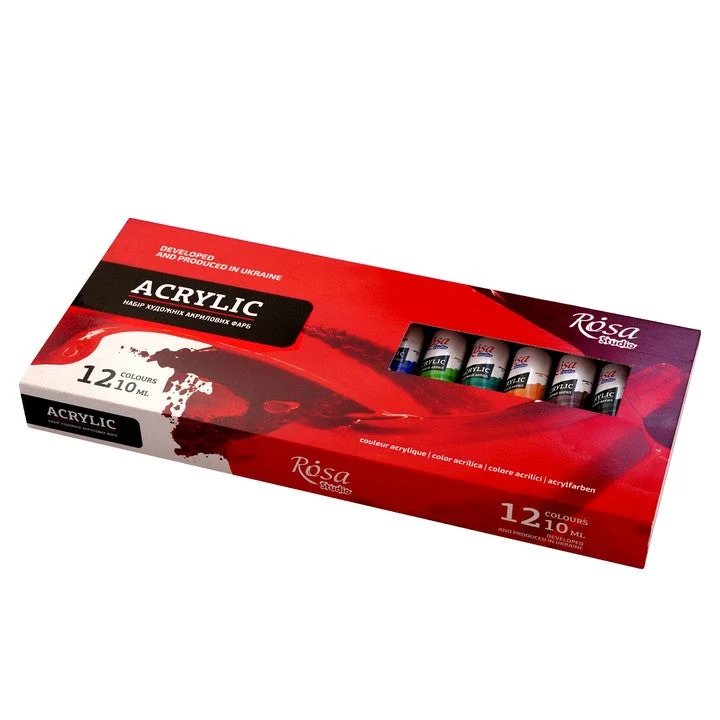 ROSA STUDIO Acrylic Paint Set | 12x10 ml