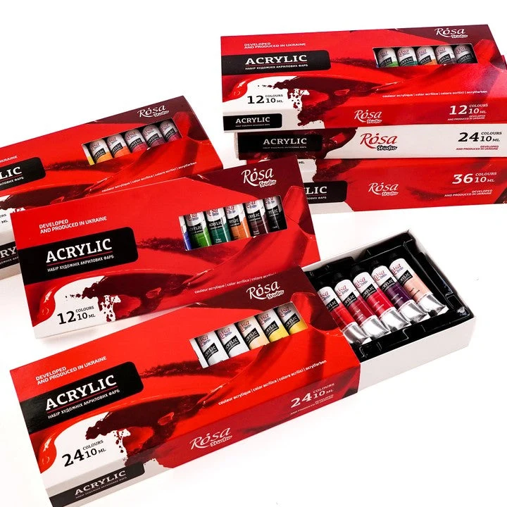 ROSA STUDIO Acrylic Paint Set | 12x10 ml