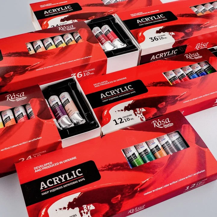 ROSA STUDIO Acrylic Paint Set | 12x10 ml
