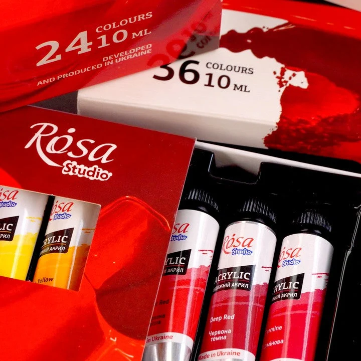 ROSA STUDIO Acrylic Paint Set | 12x10 ml