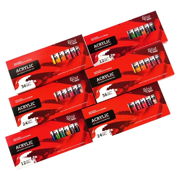 ROSA STUDIO Acrylic Paint Set | 12x10 ml