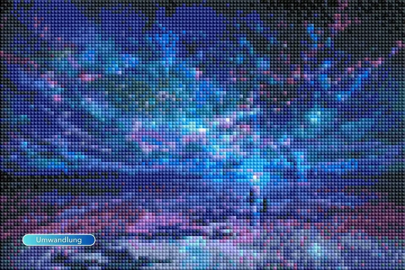 Diamond Painting - Ozean trifft auf Universum MINI