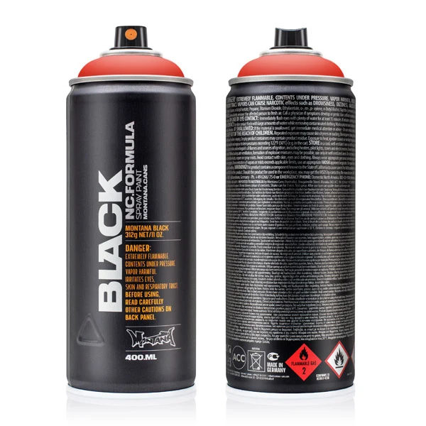 Montana - BLACK - Power Red - 400ml (BLK P3000)