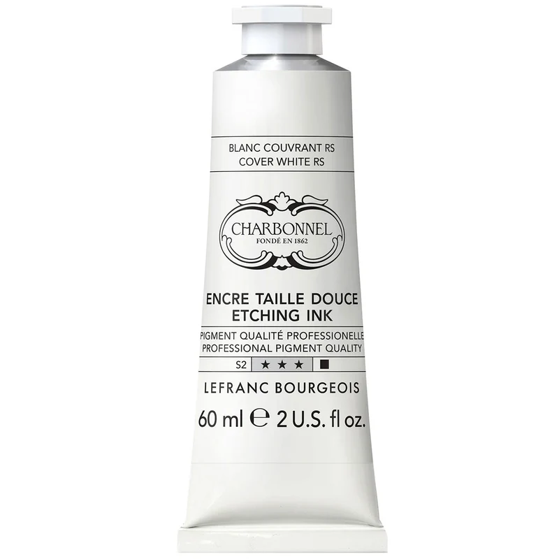 Charbonnel - Etching Ink - 60ml Cover White RS (S2)