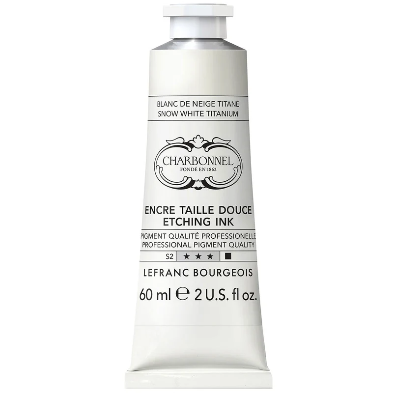 Charbonnel - Etching Ink - 60ml Snow White Ti (S2)
