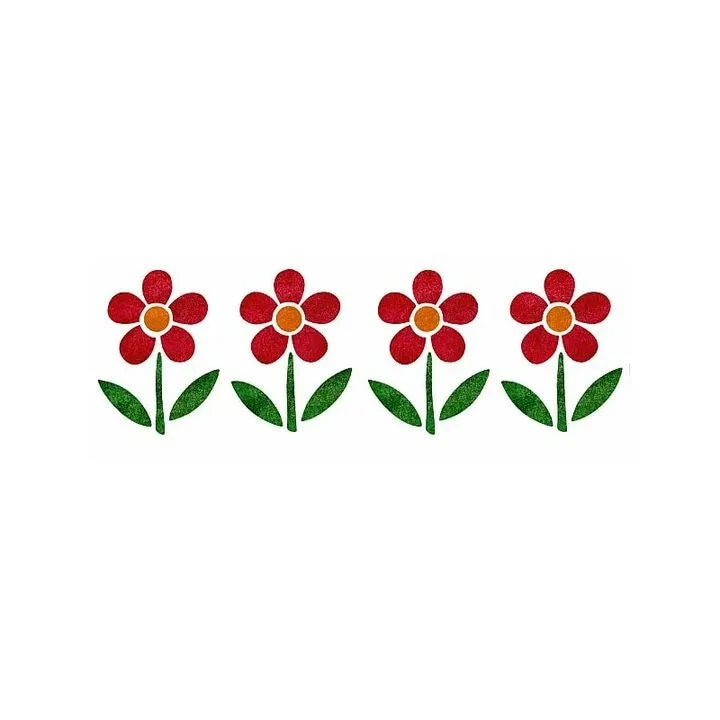 XL Flower Stencil 22x67 cm