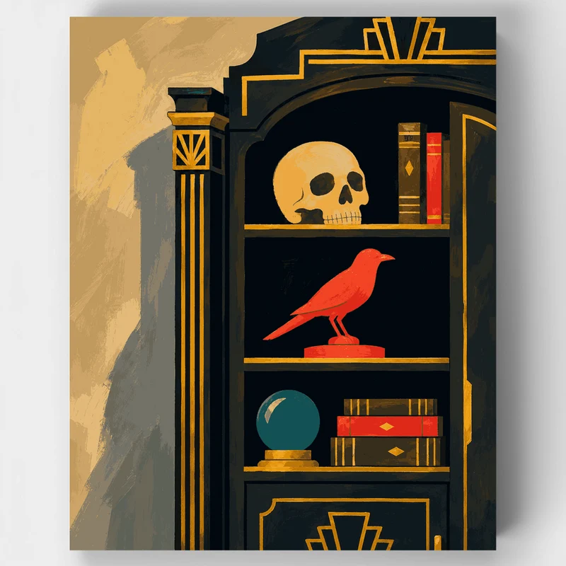 Raven and Skull - Paint by Numbers Kit