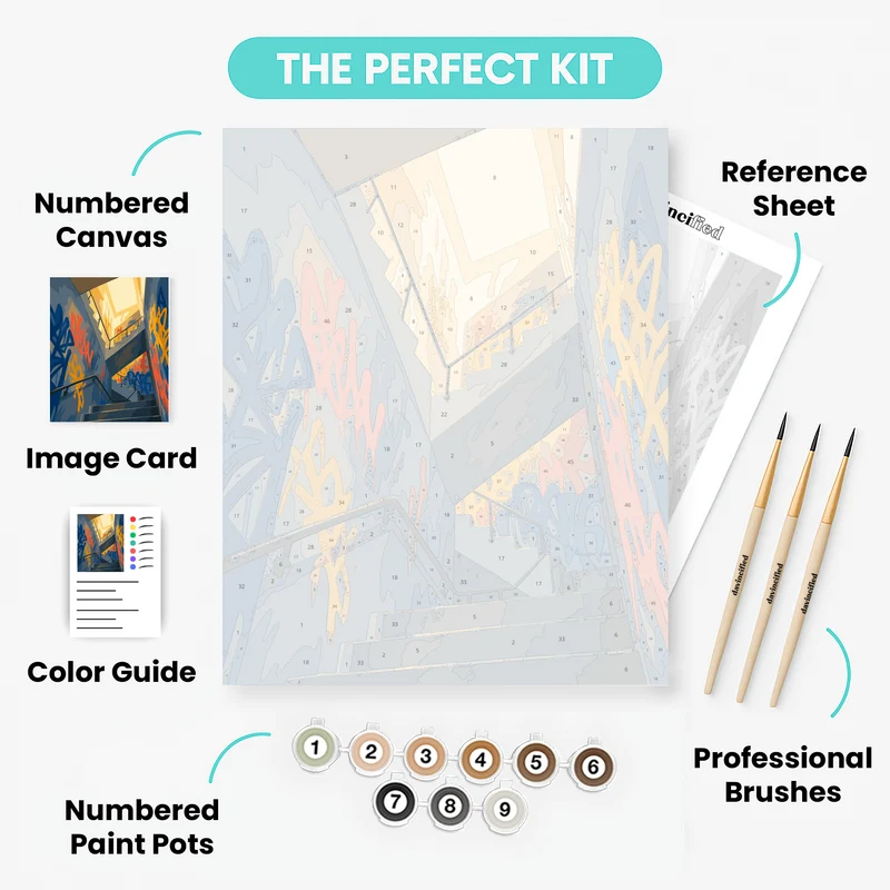 Stairwell Tags - Paint by Numbers Kit