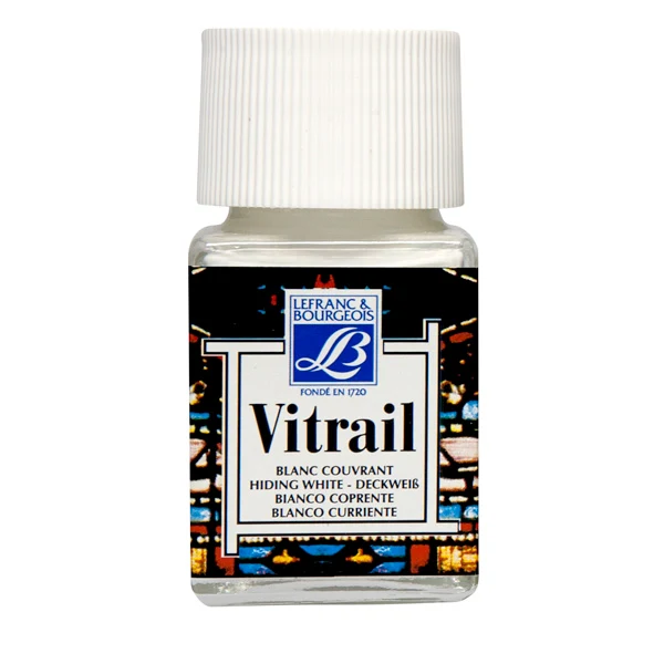 Lefranc & Bourgeois - 50ml Covering White - L&B Vitrail Glass & Tile Paint Paint