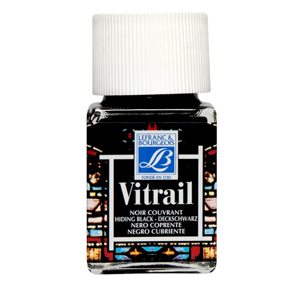 Lefranc & Bourgeois - 50ml Black - L&B Vitrail Glass & Tile Paint