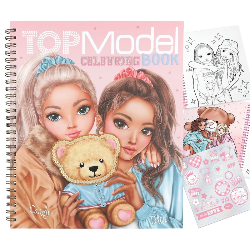TOPModel Malbuch TEAM TEDDY - 40 Seiten + Sticker