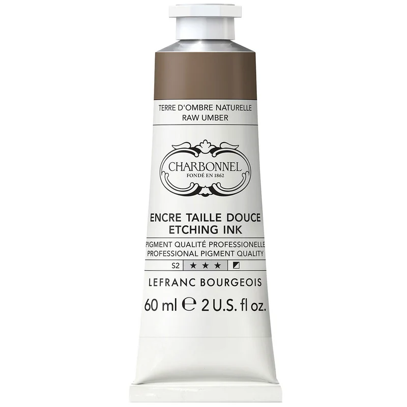 Charbonnel - Etching Ink - 60ml Raw Umber (S2)
