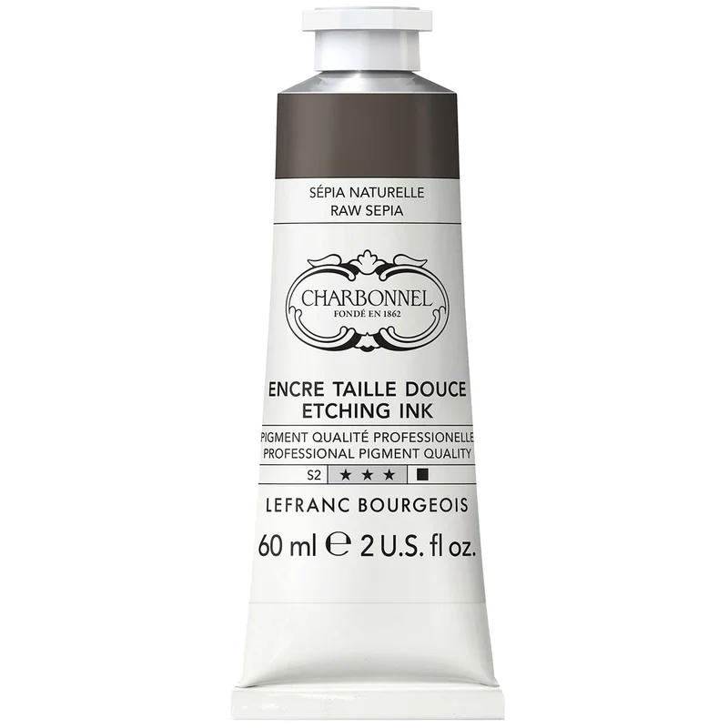 Charbonnel - Etching Ink - 60ml Raw Sepia (S2)