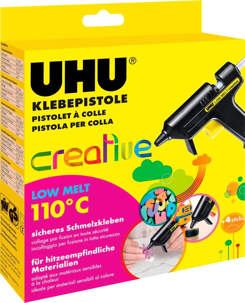 Uhu Niedrigtemperatur-Klebepistole 110°C - Sicher & Vielseitig