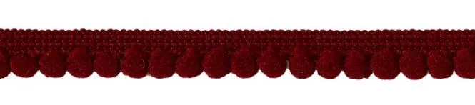 Bommelborte 12mm burgund