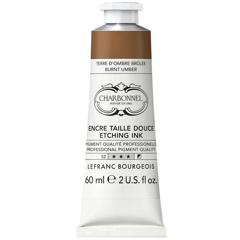 Charbonnel - Etching Ink - 60ml Burnt Umber (S2)