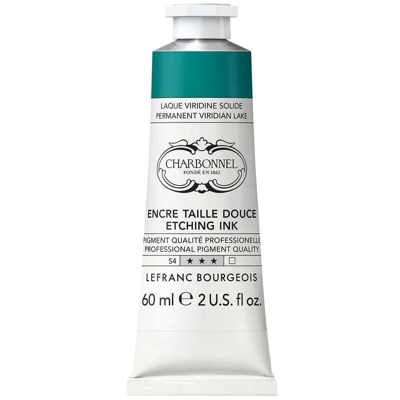 Charbonnel - Etching Ink - 60ml Permanent Viridian (S4)