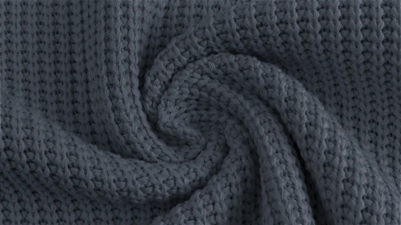 Strickstoff blau