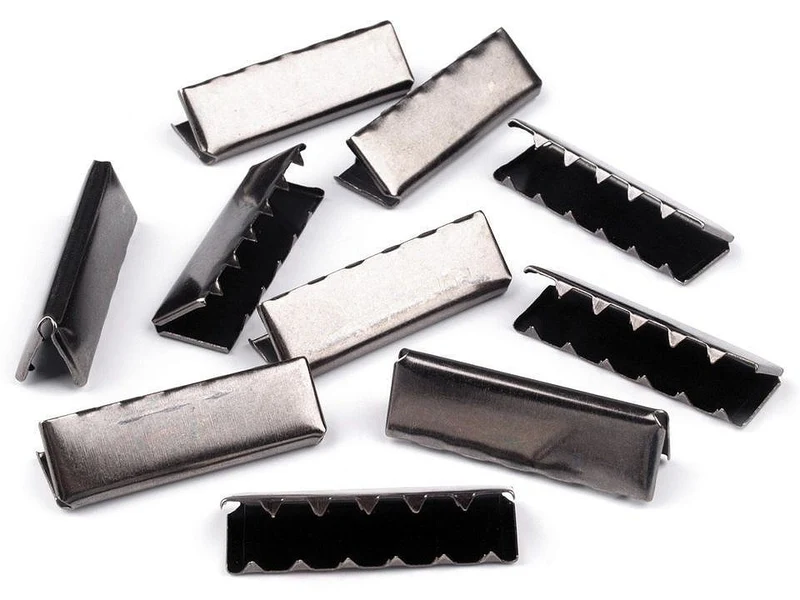 Gurt-Endstück Metall 40 mm schwarz
