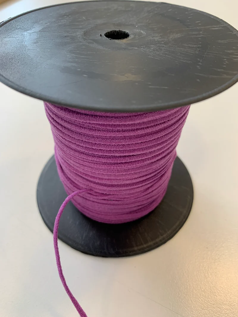 Gummikordel soft cord 2mm lila