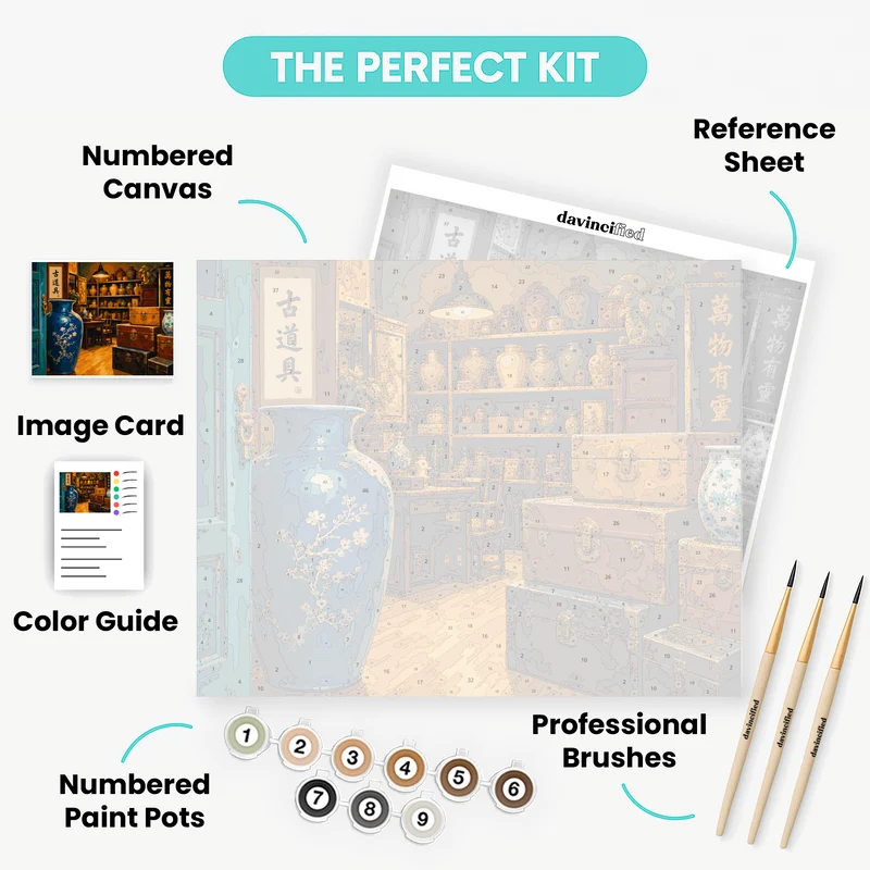Ancient Curio Shop - Paint by Numbers Kit