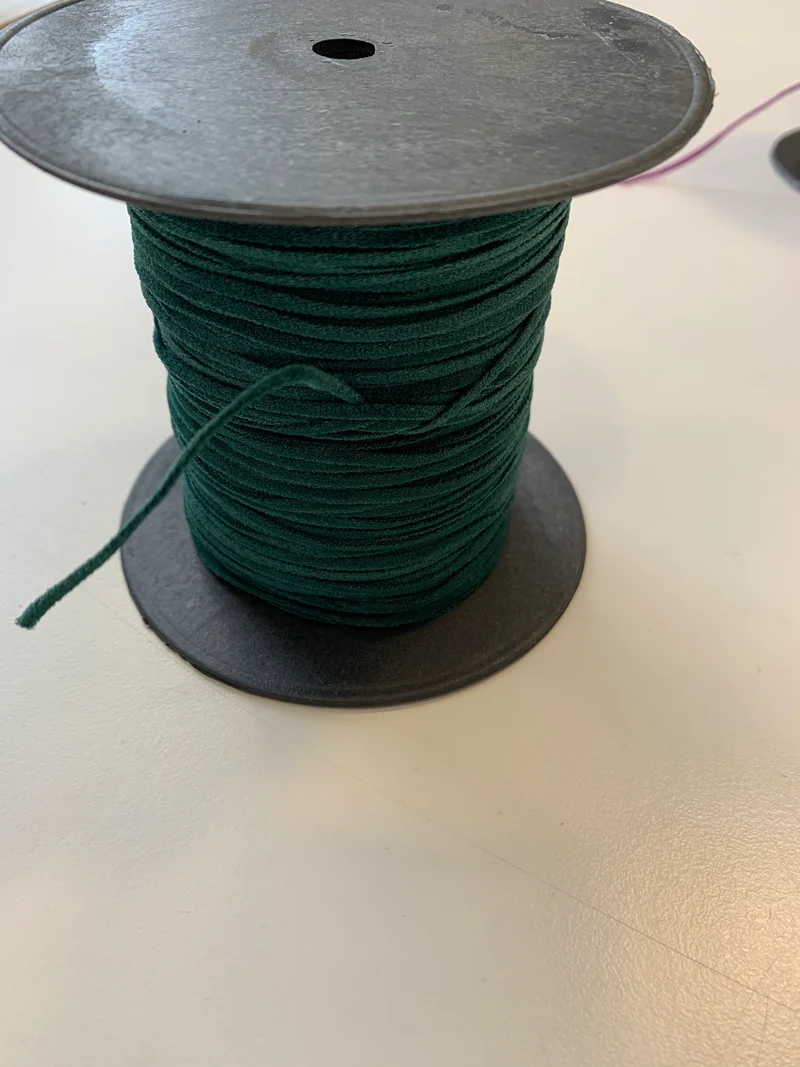 Gummikordel soft cord 2mm dunkelgrün