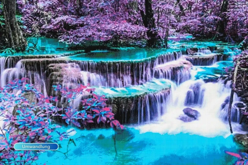 Diamond Painting XXL - Die Ruhe des Wasserfalles