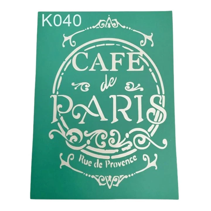Cafe de Paris Self-Adhesive Stencil 20 x 15 cm