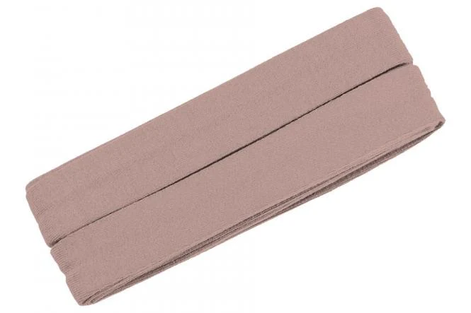 Jersey-Schrägband Viskose 3 Meter rosa dunkelaltrosa Nr. 113