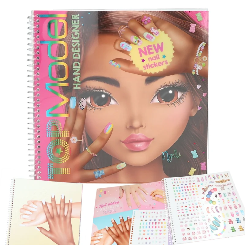 TOPModel Hand Designer Malbuch - Nageldesign kreativ gestalten