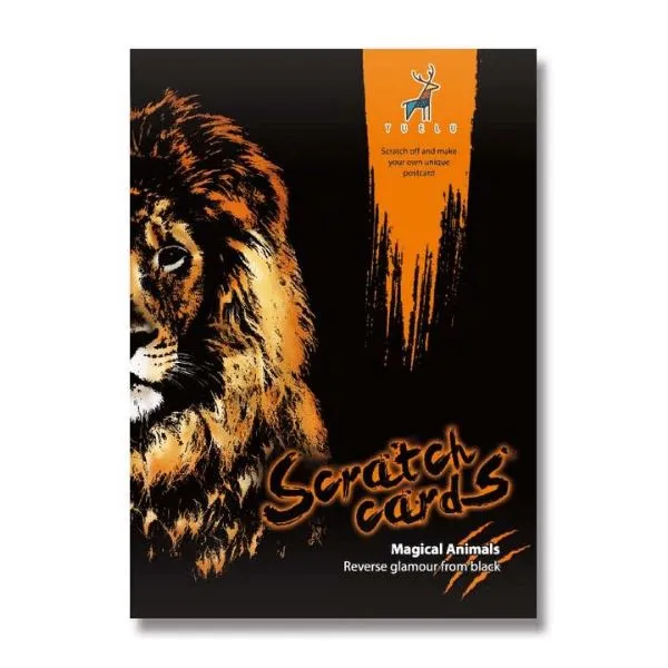 Scratch Painting - XL 4er Set Raubkatzen