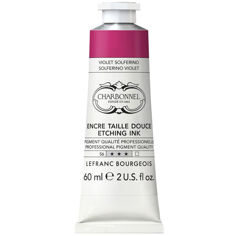 Charbonnel - Etching Ink - 60ml Solferino Violet (S6)