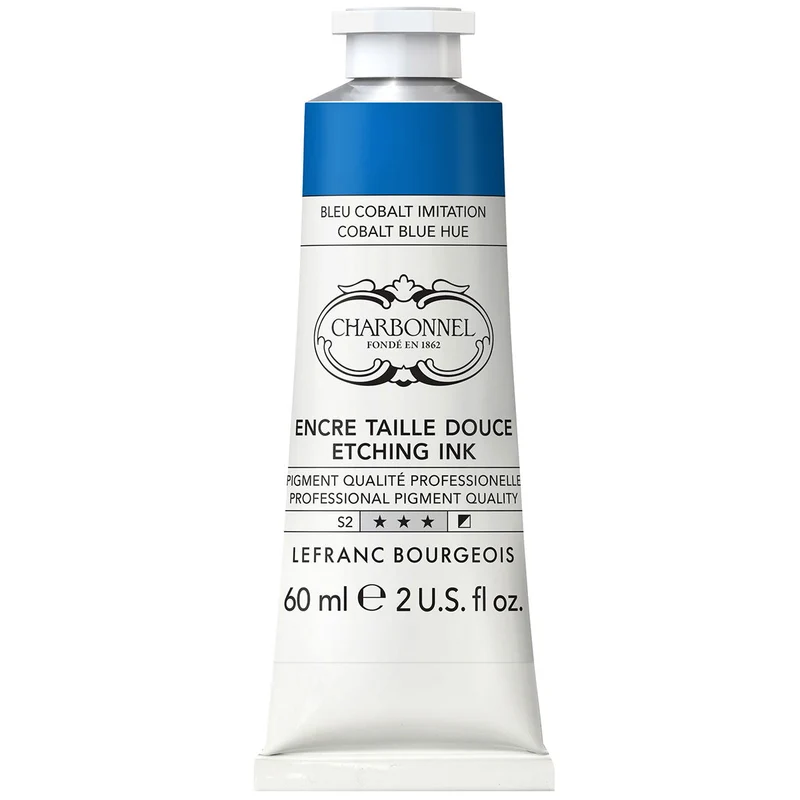 Charbonnel - Etching Ink - 60ml Cobalt Blue (S2)