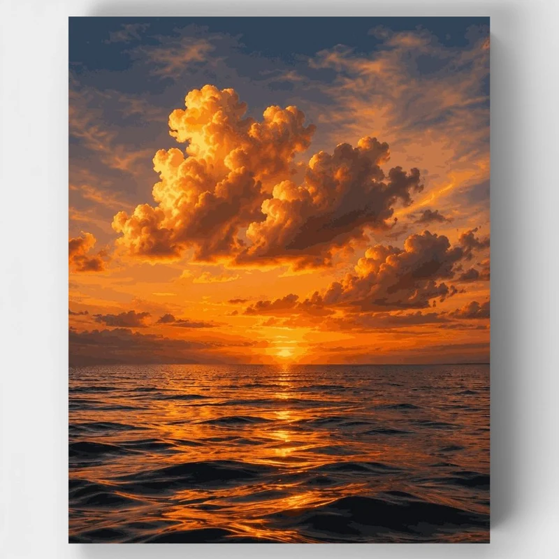 "Evening Glow" Paint by Numbers Kit