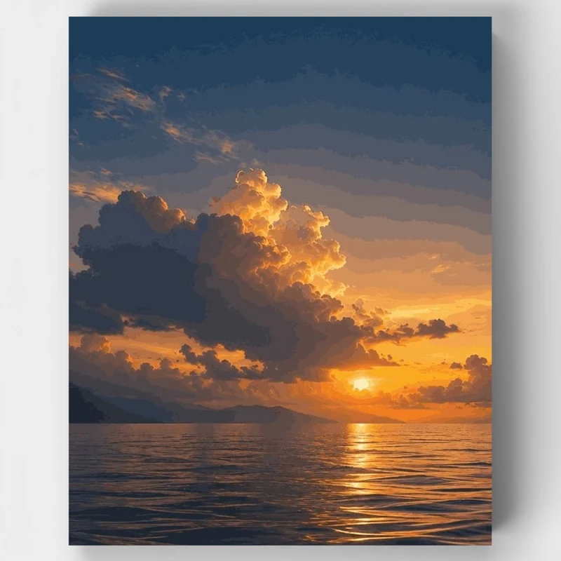 "Soft Evening Tide" Paint by Numbers Kit