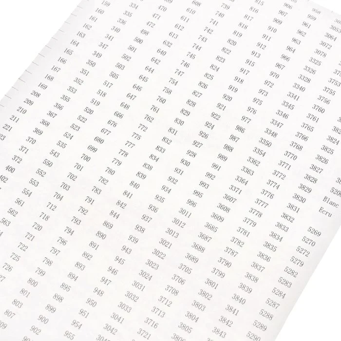 Diamond Painting Etiketten mit allen 457 DMC Nummern