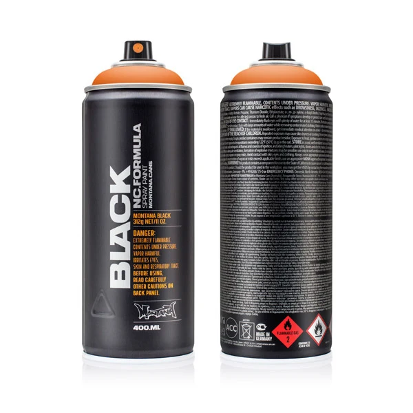 Montana - BLACK - Power Orange - 400ml (BLK P2000)