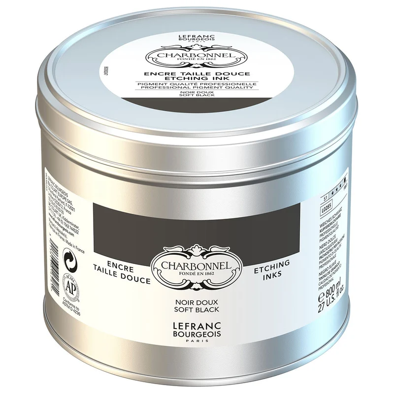 Charbonnel - Etching Ink - 800ml Soft Black (S1)