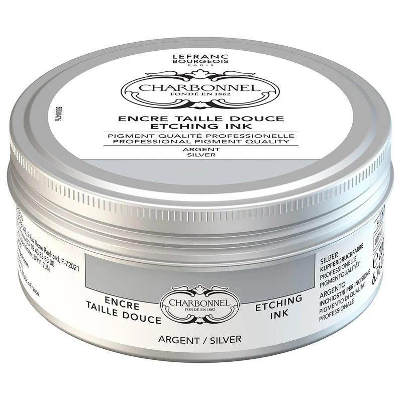 Charbonnel - Etching Ink - 200ml Silver (S4)