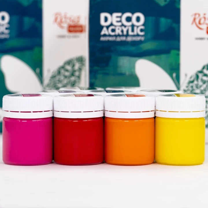 ROSA TALENT Matte Acrylic Paint for Decorations, 9 x 20 ml
