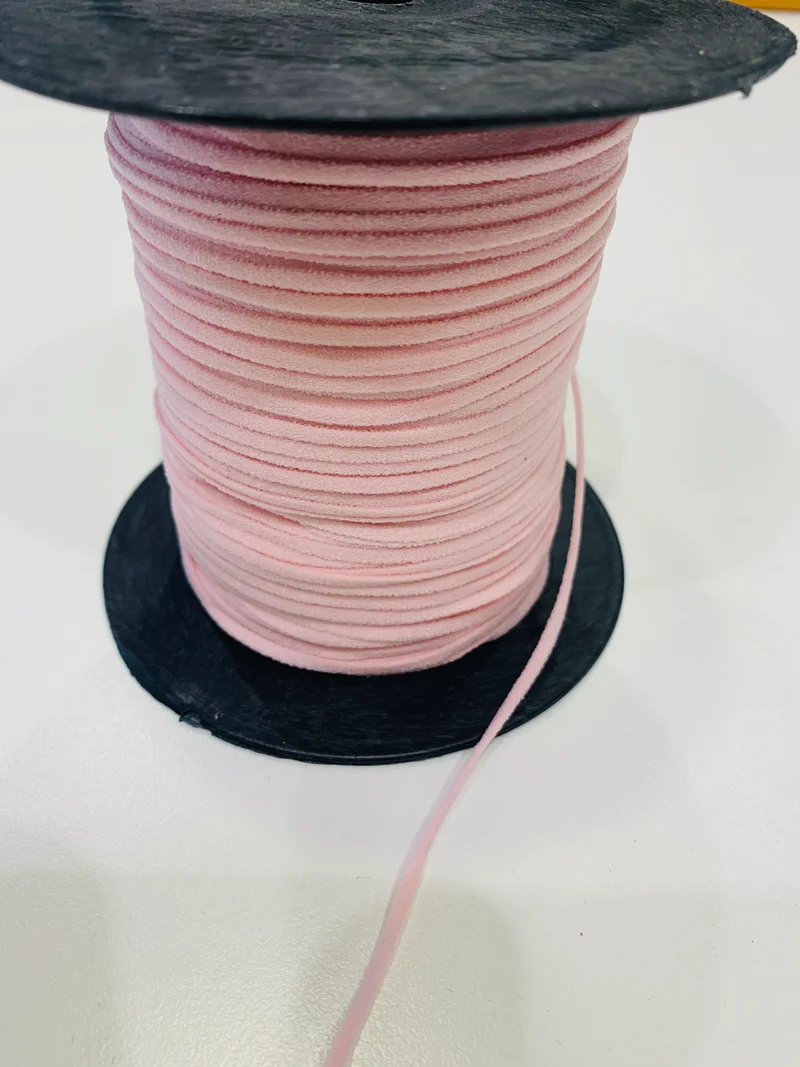 Gummikordel soft cord 2mm rosa