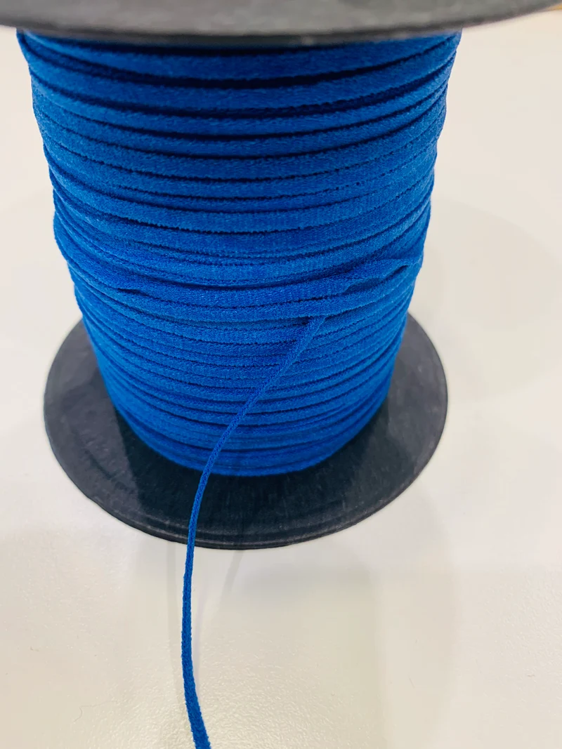 Gummikordel soft cord 2mm blau