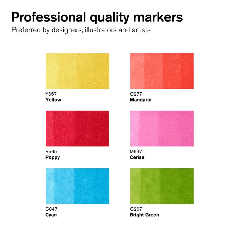 Winsor and Newton - PROMARKER 6 Set VIBRANT TONES