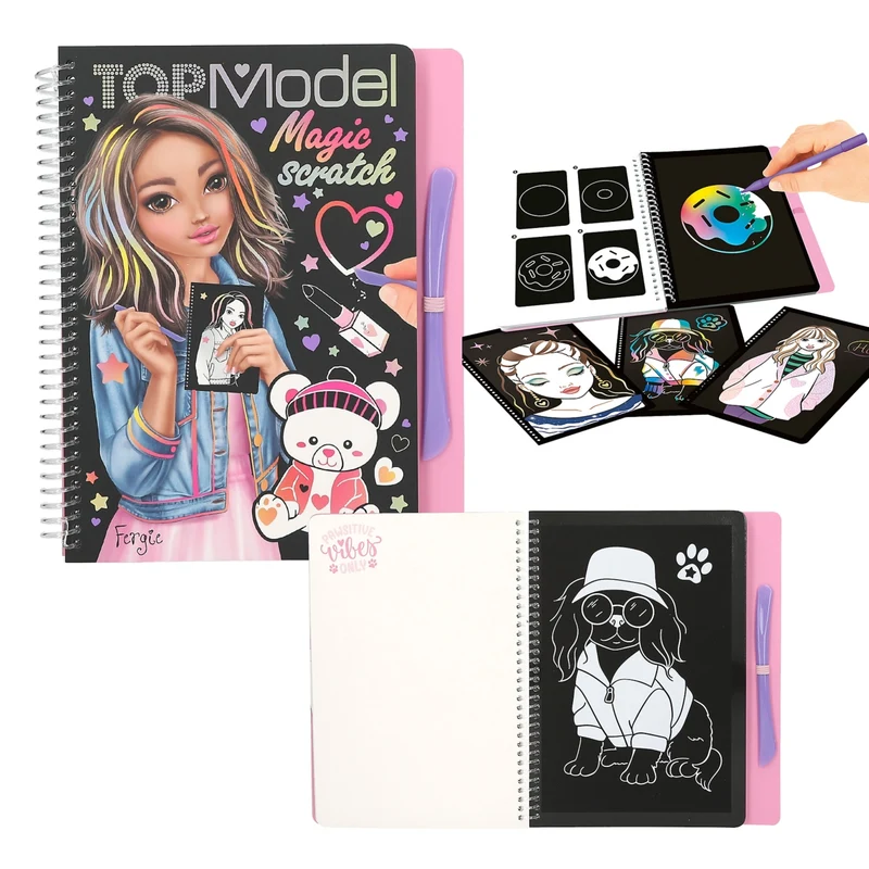 TOPModel Magic Scratch Book - Kratz-Kunstwerke