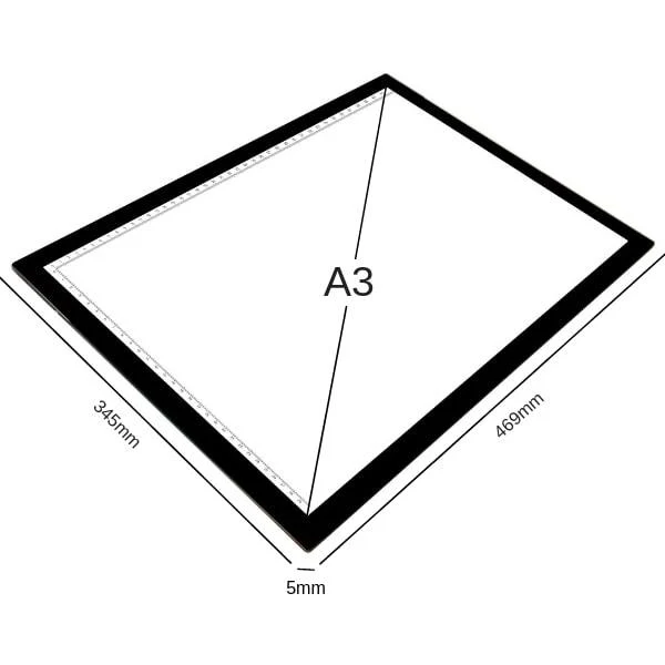 Diamond Painting LED-Pad Unterlage A3